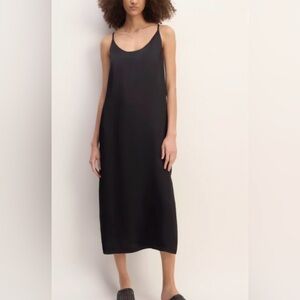 NWT Everlane Classic Black Slip Dress